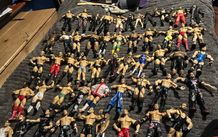 wrestling figures. Mostly wwe a few tna
