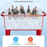 75.71 L Rolling Ice Chest, Holds up to 50 Bottles / 110 Cans, Portable Image 5
