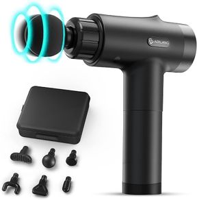 Massage Gun Deep Tissue, Percussion Handheld Muscle Massager for Muscle Pain Relief Fitness Recovery Body Shaping with 20 Speed Levels 6 Massage Heads and LCD Display (FREE SHIPPING)
