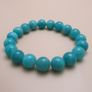Natural Amazonite Gemstone Bracelet Aqua Green Gemstone Beads (11mm) Image 9
