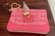 Juicy Couture Pink Eastside Westside Card Case Key Fob Holder - New