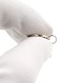 Vintage Signed Lucky Clover Sterling Silver & Cubic Zirconia Charm Image 7