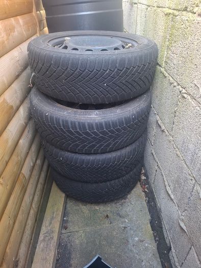 4x Skoda/VW/Audi 16inch Steel Wheels + Continental  Tyres