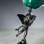 Antique Italian Alabaster and bronze candleholder Image 5