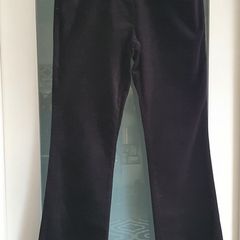 M&S black velvet style bootleg Sz 12 Long - Bnwt Rrp 49