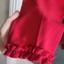 River Island red crop frill details pants Sz 8UK - Bnwt Rrp 34 Sterling Image 5