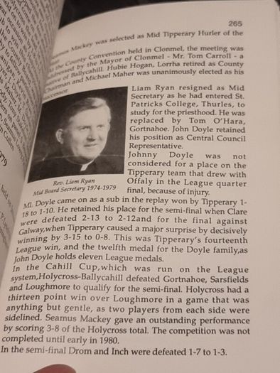 Gaelic Games in Holycross Ballycahill 1884-1990