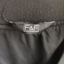 F&F Black Longline Bomber Parka Like New Image 2