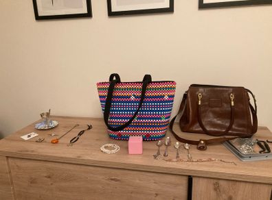Brand new African design bead bag handmade in Kenya