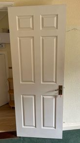 Timber white door