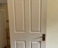 Timber white door