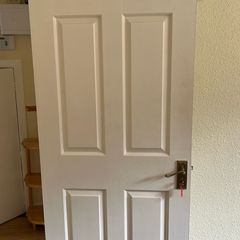 Timber white door