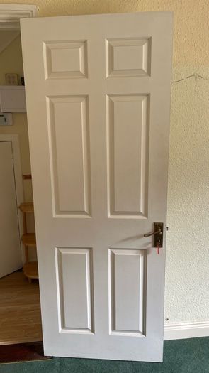 Timber white door