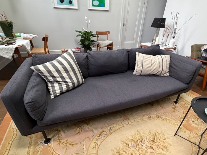 Large Charcoal Grey 3 Seater Sofa, Excellent Condition