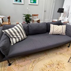 Large Charcoal Grey 3 Seater Sofa, Excellent Condition
