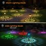 Garden Lights Solar Powered Waterproof,8 Pack Solar Lights Outdoor Garden Stake with Warm White & RGB,Ultra-Bright Solar Stake Lights Garden Ornaments,Solar Path Lights for Yard Lawn Landscape Image 6