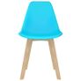 Dining Chairs 4 pcs Blue Plastic (Copy) Image 3