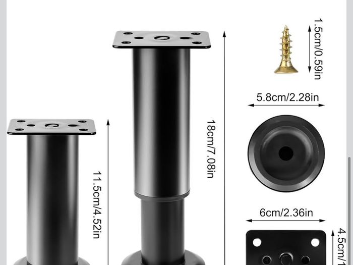 Forniture feet - adjustable