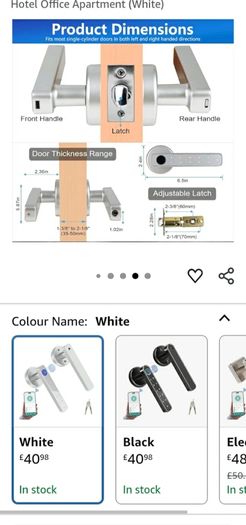 Door lock fingerprint