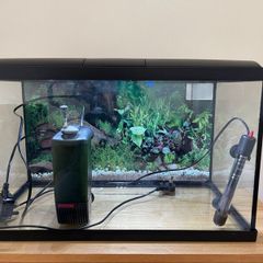 Fish Tank aquarium 56 liter + LED light ,filter and heater.