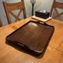 Antique Oak & Copper Serving Tray Image 4
