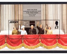 1995 Jersey 50th Anniversary of the Liberation from World War II Commemorative Stamp Miniature Sheet Mint Never Hinged (MNH)