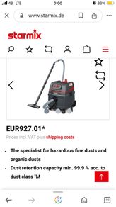 Universal Vacuum Cleaner - Isc M-1625 Safe