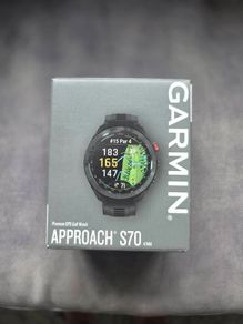 Garmin Approach S70 Golf GPS 47mm Black - Excellent Condition