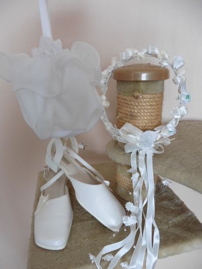 communion dress and accessories