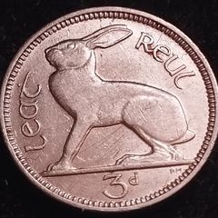 #780 - Ireland - 1940 - 3 Pence - Scratches - KM.12