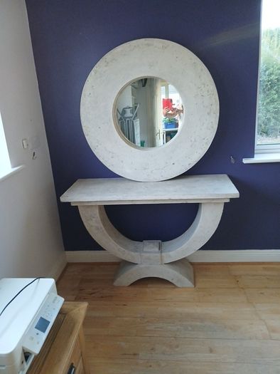 Bespoke console table and mirror