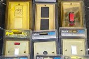 Golden plated switches set.