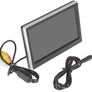 FREE EXPRESS SHIPPING 5 Inch HD TFT LCD Car Monitor with Two Video Input, High resolution 800 480 Car Rearview Reversing Parking Monitor and Full Color LCD Backlight Display for Car Rear View Cameras/Car DVD/VCD/GPS/other Video Equipment Image 3