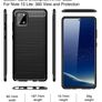 Samsung Galaxy Note 10 Lite Case Cover Carbon Fiber Design Shockproof Armor New - FHT05SMK3 Image 2