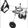 Pet Dog Wheelchair Hind Legs Rehabilitation Aid, Medium Size, 2 Wheels Adjustable, Light weight Aluminum, for Aging, Disable, Injured, Arthritis, Weak Dog/Cat Image 3