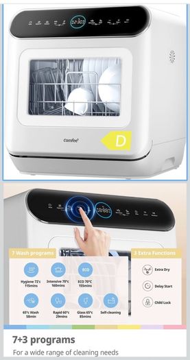 COMFEE Portable Dishwasher Machine