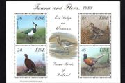 1989 Ireland Fauna &amp; Flora Game Birds of Ireland Commemorative Stamps Miniature Sheet Mint Never Hinged (MNH)