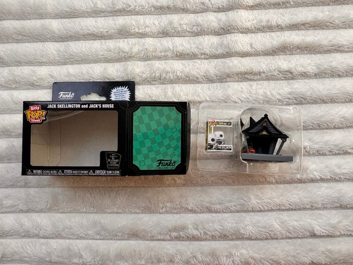 Funko Bitty Pop Towns Jack Skellington and Jack's House Opened Box Please see photos