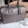 Coach Large Rowan Satchel Bag In Signature Canvas Image 3