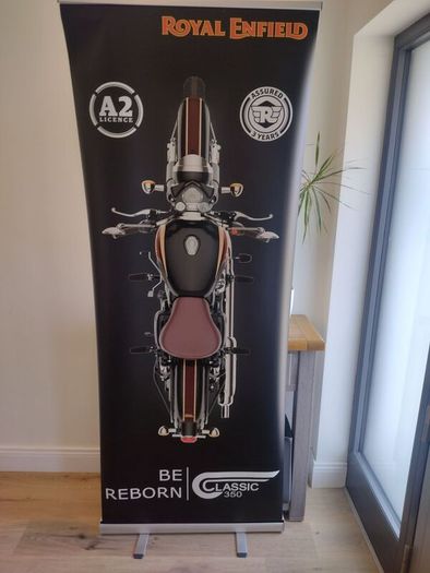 Royal Enfield Classic 350 Motorbike Showroom Poster Stand