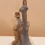 Vintage Spanish porcelain  Villamarchante table lamp  made in Valencia, Spain  hand painted Image 6