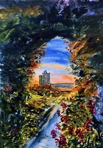 dunguaire castle watercolour
