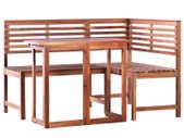 Piece Bistro Set Solid Acacia Wood