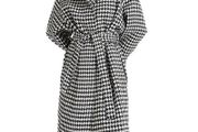 houndstooth long coat