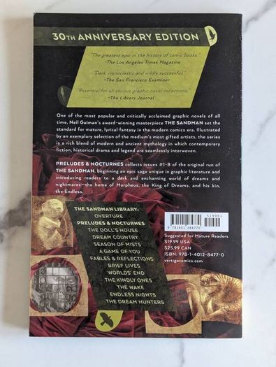 The Sandman: Preludes & Nocturnes Vol 1 Trade Paperback (1995, Vertigo, Gaiman)