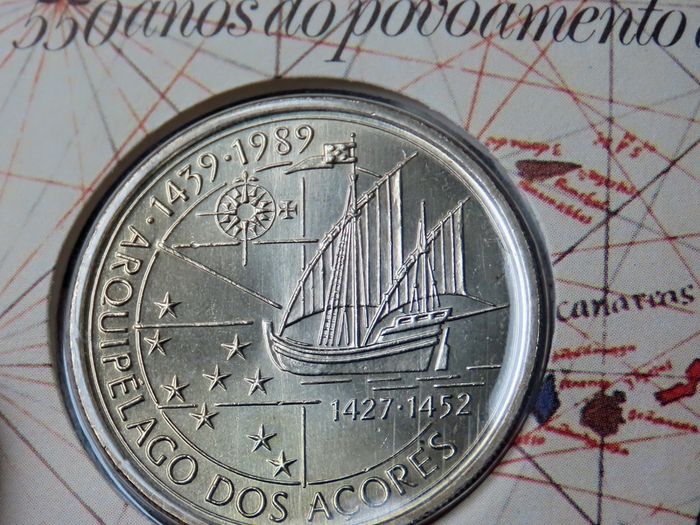 Azores 100 Escudos1989 BUNC Portugal settlement 1439