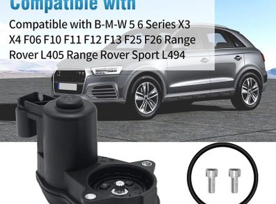 Rear Parking Handbrake Caliper Servo Motor 12 Teeth Replacement for BMW 5 6 Series Range Rover L405 Range Rover Sport L494 Replaces 34216794618