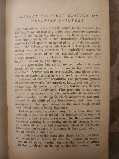 The Italian Painters Of The Renaissance.  Bernhard Berenson. The Fontana Library First Edition Paperback In Good Condition. See Photos For Same.