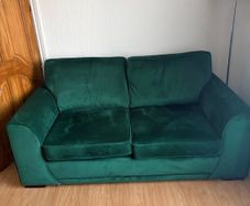 Large 2 seater velvet sofa