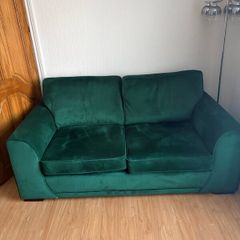 Large 2 seater velvet sofa